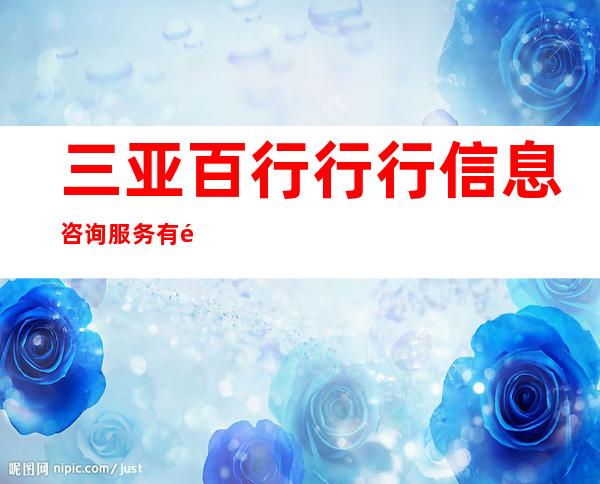 三亚百行行行信息咨询服务有限公司