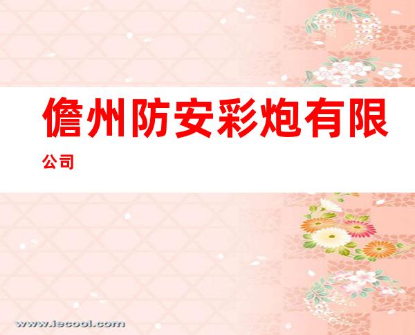 儋州防安彩炮有限公司