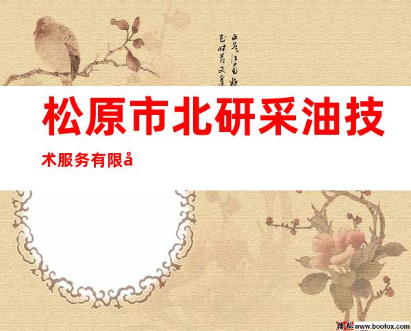 松原市北研采油技术服务有限公司