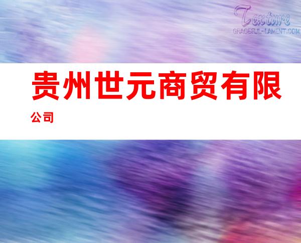 贵州世元商贸有限公司