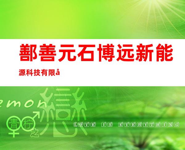 鄯善元石博远新能源科技有限公司